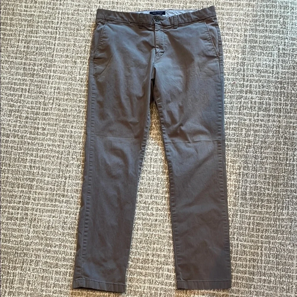 Tommy Hilfiger Gray Slim Fit Chinos 36x34